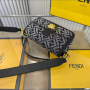 Fendi X Versace Crystal Baguette Shoulder Bag