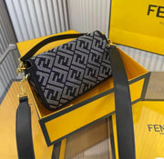 Fendi X Versace Crystal Baguette Shoulder Bag