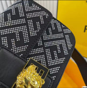 Fendi X Versace Crystal Baguette Shoulder Bag