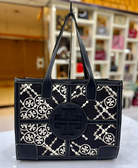 Chevron Leather MM Tote