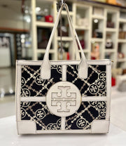 Chevron Leather MM Tote