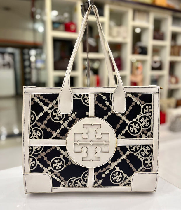 Chevron Leather MM Tote