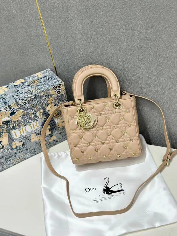 Mini Lady Dior with Gold Charms