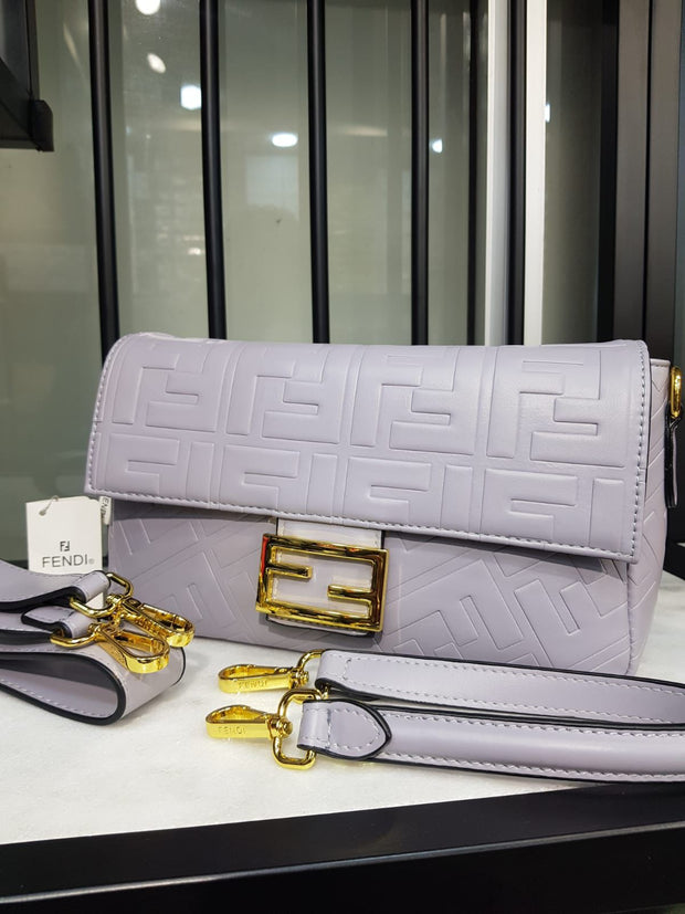 Fendi Embossed FF Baguette