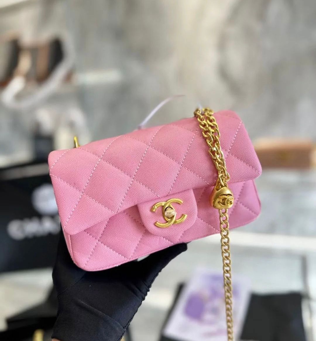 CHANEL Sweetheart Caviar Mini Flap