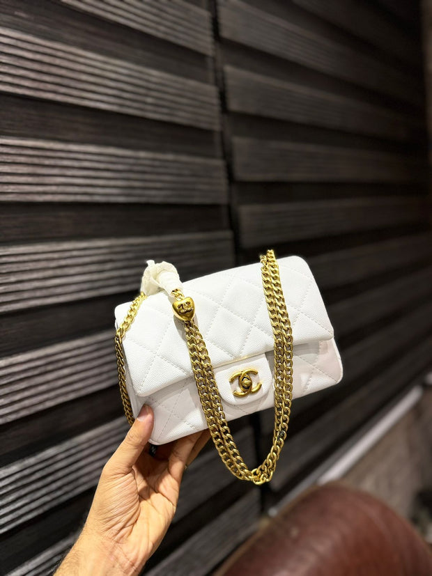 CHANEL Sweetheart Caviar Mini Flap