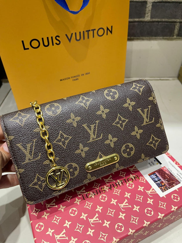 Louis Vuitton Monogram Lilly Wallet On Chain