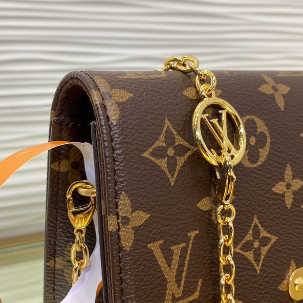 Louis Vuitton Monogram Lilly Wallet On Chain