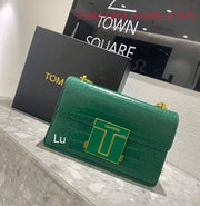 Tom Ford Logo-Embossed Messenger Bag
