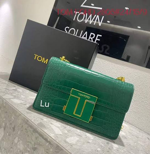 Tom Ford Logo-Embossed Messenger Bag