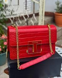 Tom Ford Logo-Embossed Messenger Bag