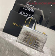 Tom Ford Logo-Embossed Messenger Bag