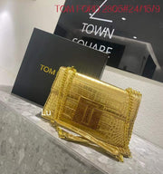Tom Ford Logo-Embossed Messenger Bag