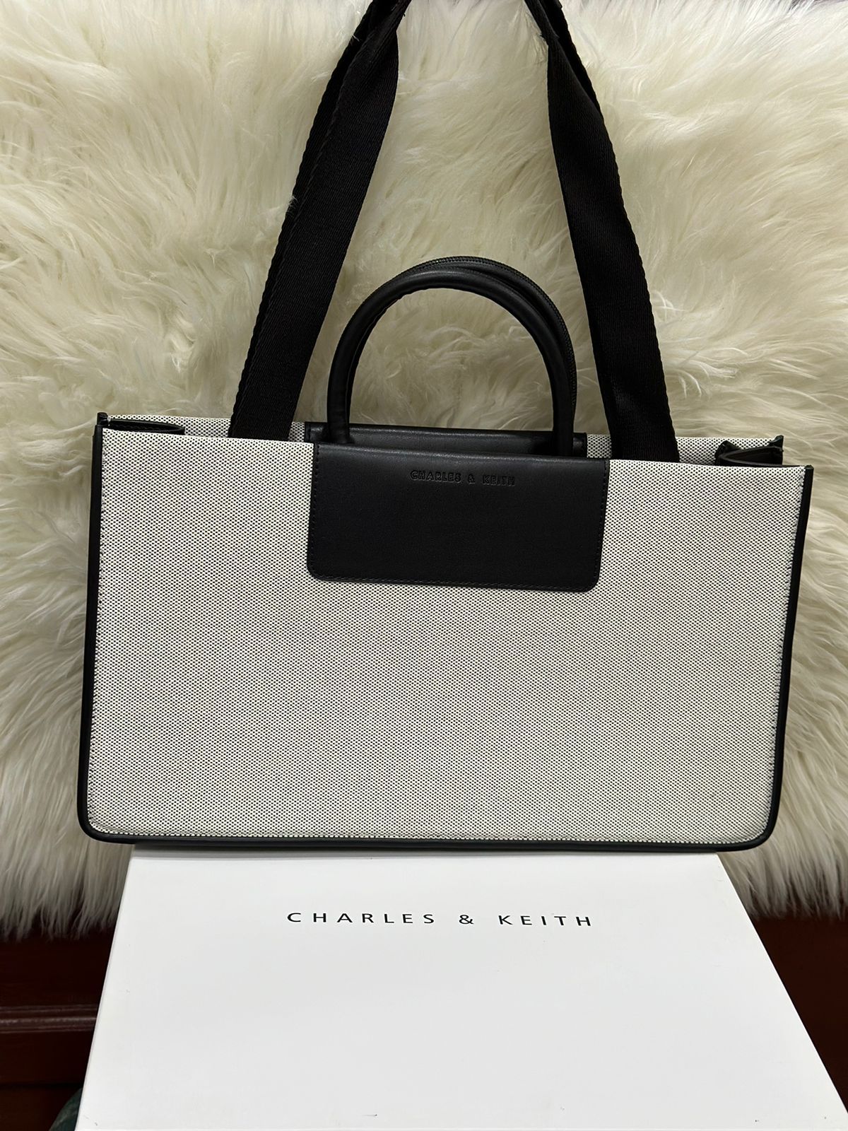 Charles & Keith Leather Strap Bag