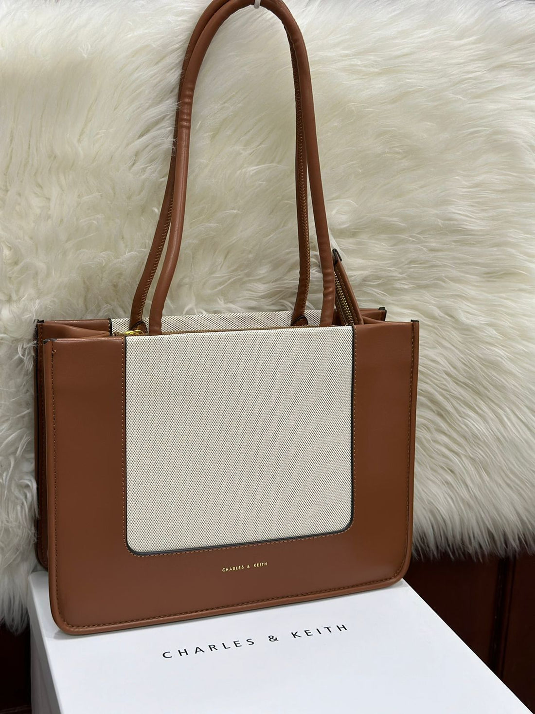 Charles & Keith Leather Strap Bag