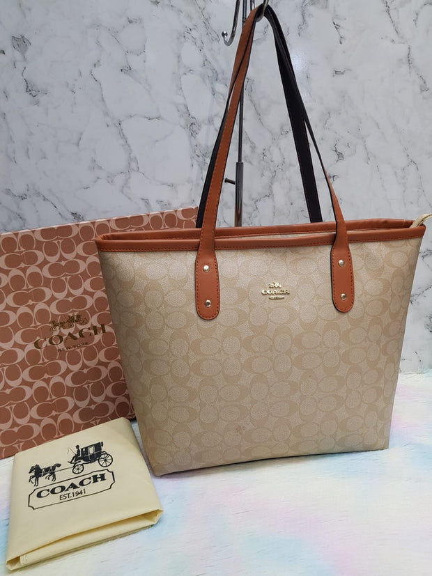 COACH Zipper Top Tote
