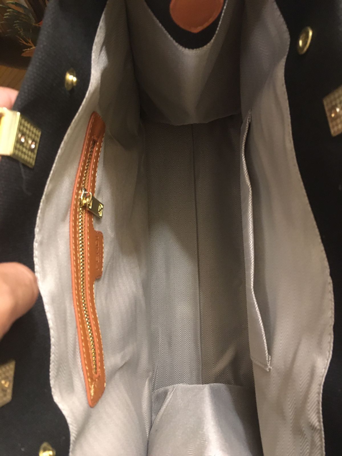 Fendi Embroidered Canvas Jute Tote Bag