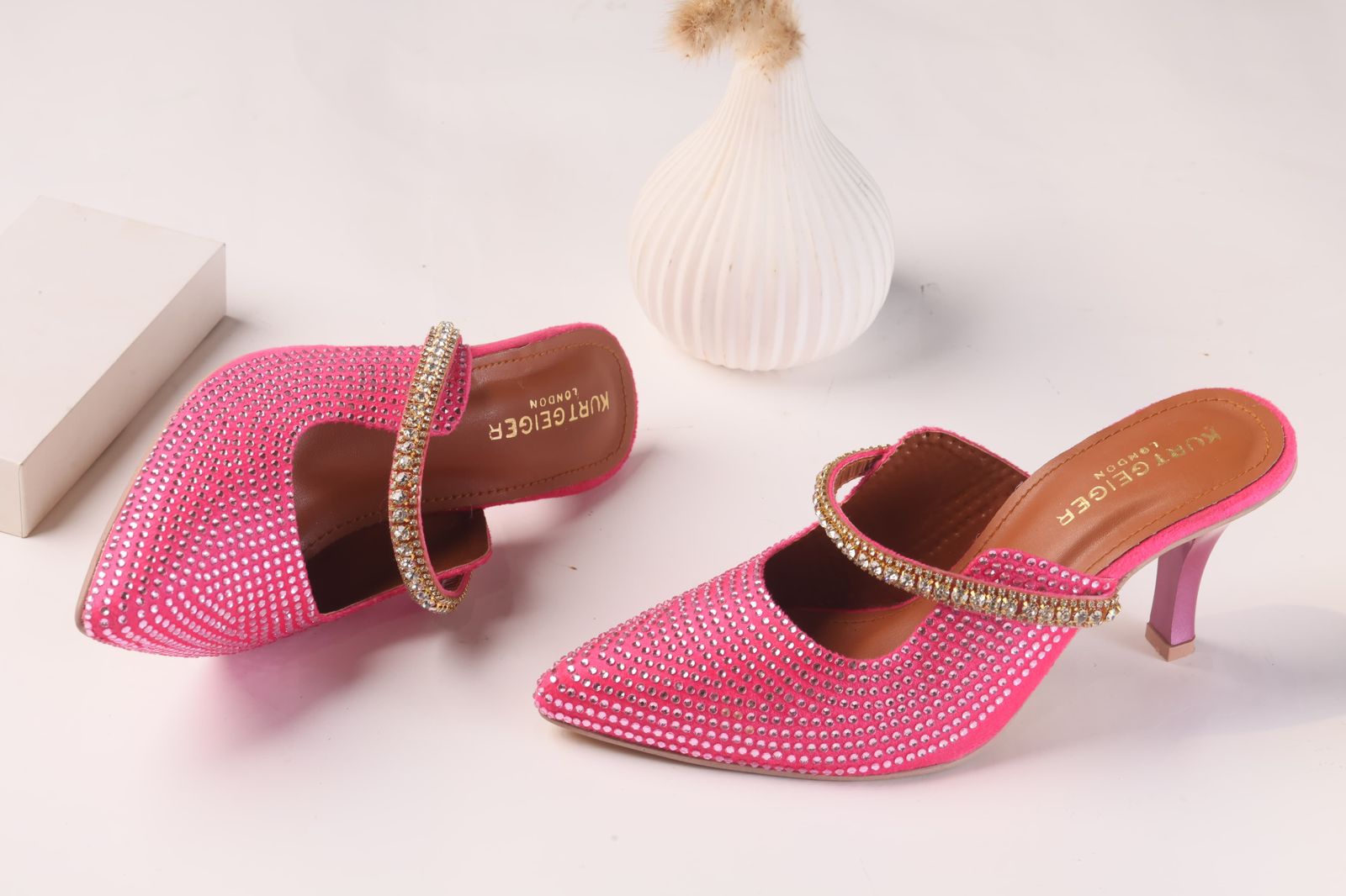 Kurt Geiger Brand Stone Heels