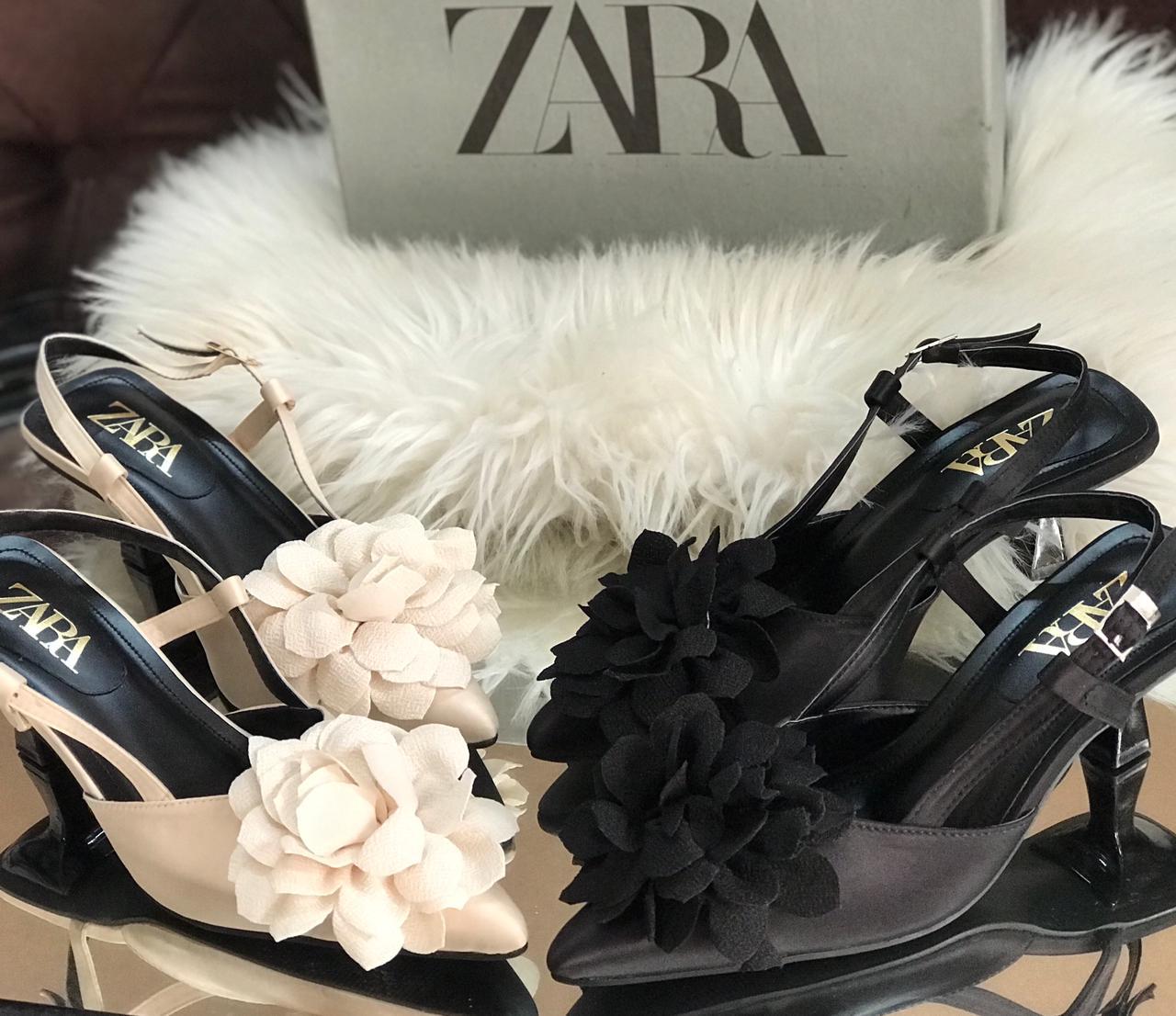 Zara Floral Heels