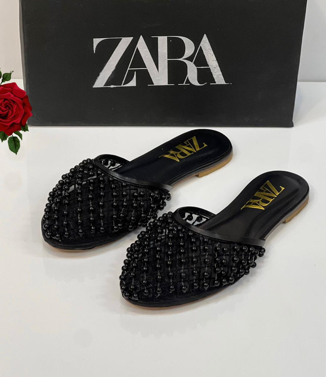 Zara Pearl Loafers